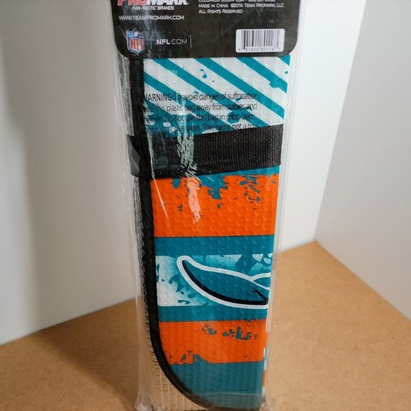 New NFL Miami Dolphins Car Truck SUV Van Windshield Folding SunShade Large Size - Picture 5 of 6